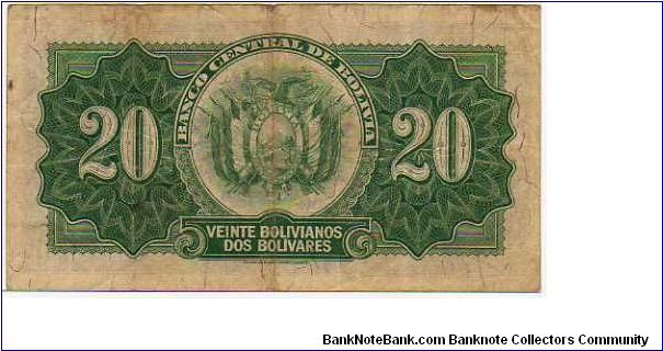 Banknote from Bolivia year 1928