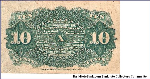 Banknote from USA year 1863