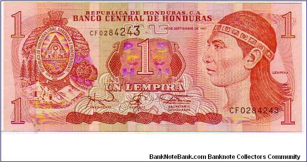 1 Lempira__

pk# 79 a__

18-September-1997
 Banknote