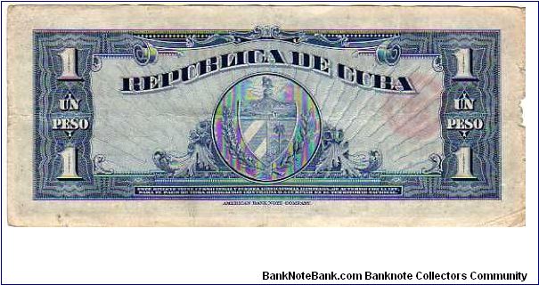 Banknote from Cuba year 1960