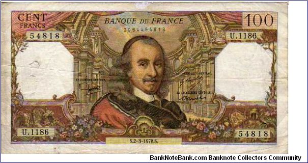 100 Francs__

pk# 149 f__

02-March-1978
 Banknote