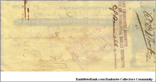 Banknote from Philippines year 1907