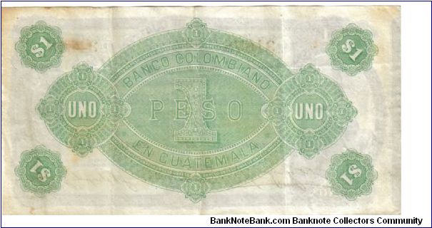 Banknote from Guatemala year 1900