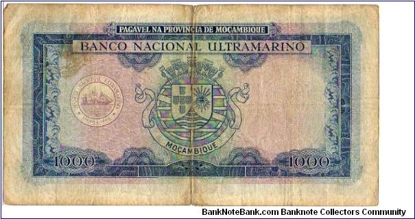 Banknote from Mozambique year 1953