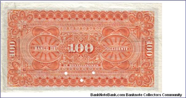 Banknote from Guatemala year 1916
