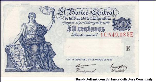 50 Centavos P256 Banknote