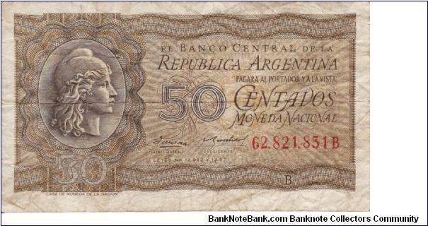 50 Centavos P261 Banknote