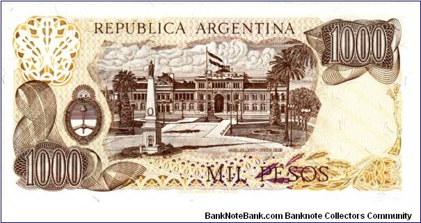 Banknote from Argentina year 1976