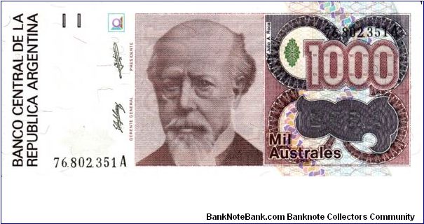1000 Australes P329a Banknote