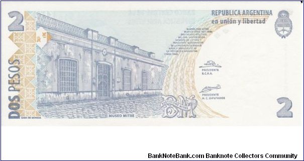Banknote from Argentina year 2002