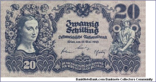 20 Schilling P116 Banknote