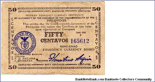 50 Centavos__

pk# S 314 a__
10 mm. Long

Narrow Date
 Banknote