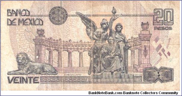 Banknote from Mexico year 1999
