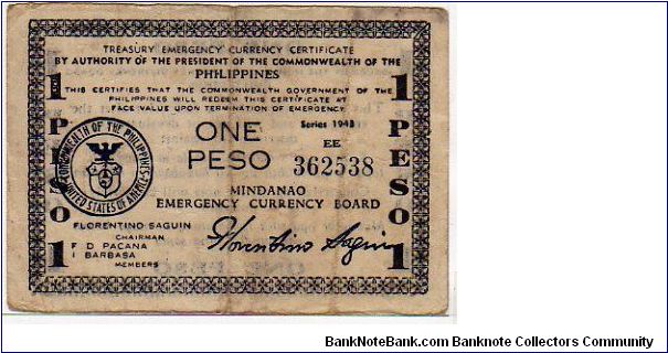 1 Peso__

pk# S 545__

Series EE
 Banknote