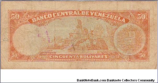 Banknote from Venezuela year 1970