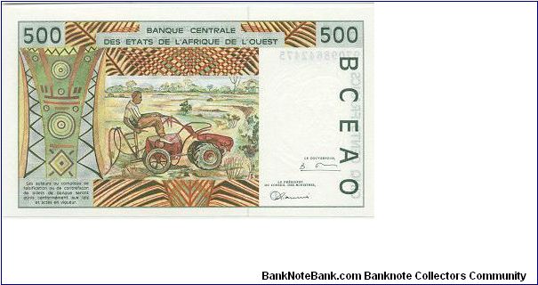 Banknote from West African States year 1997
