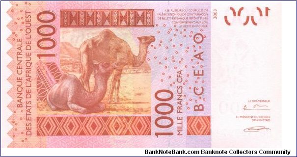 Banknote from West African States year 2006