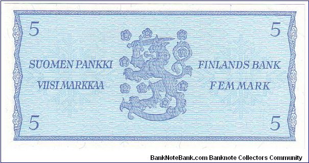 Banknote from Finland year 1963