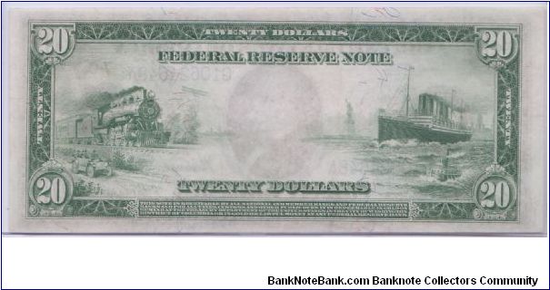 Banknote from USA year 1914