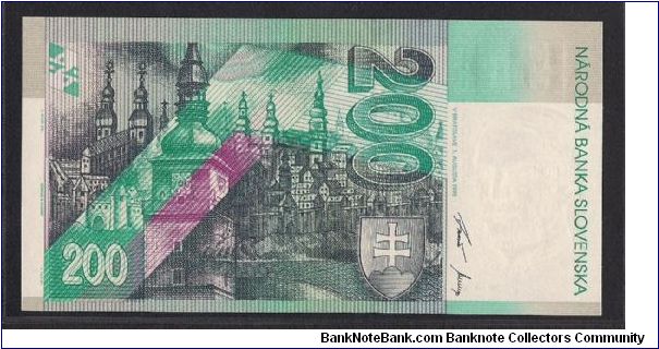 Banknote from Slovakia year 2000