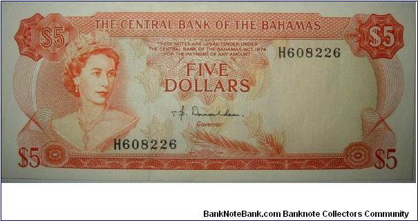 Five Dollars Banknote