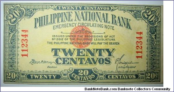 20 Centavos Banknote