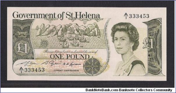 Government of St. Helena, A/1 prefix .The island has a history of over 500 years since it was first discovered as an uninhabited island by the Portuguese in 1502.4,225(2008 Feb) population. Banknote