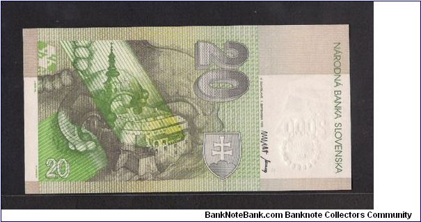 Banknote from Slovakia year 2000