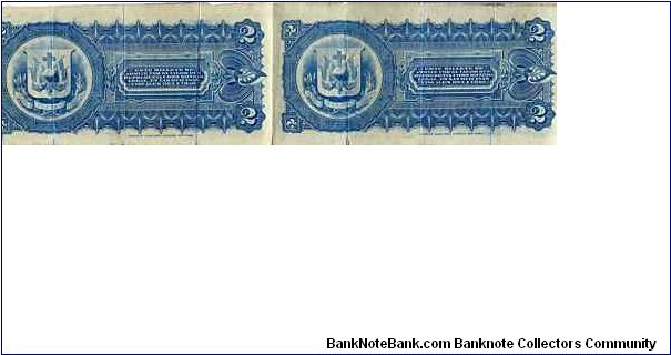 Banknote from Dominican Republic year 1880