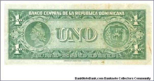 Banknote from Dominican Republic year 1950