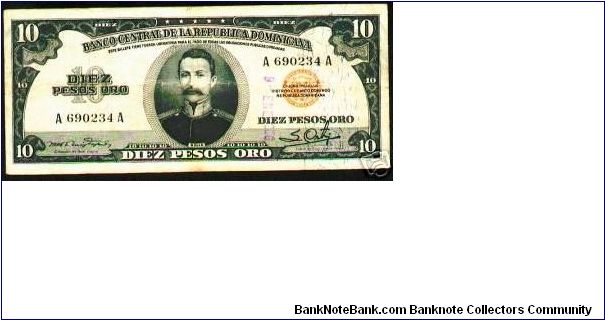 10 Peso Banco Central ==> Emision: 1ra ==> Printer: TDLR  ===> Signatures: Lic. Ml. Ramón Ruiz Tejada  and Lic. Salvador Ortiz   ==> Denominations: 1952 (10, 20, 1, 5, 10) ==> by: clubnumismatico.com Banknote