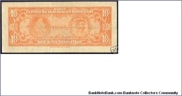 Banknote from Dominican Republic year 1956