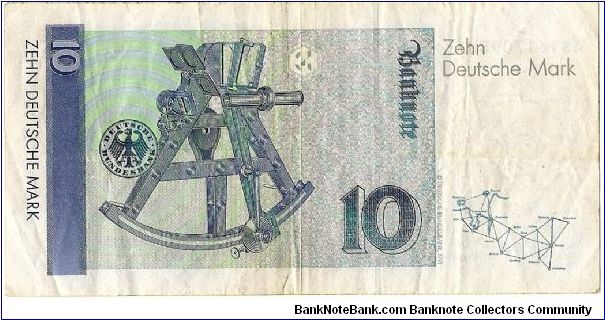 Banknote from Germany year 1989
