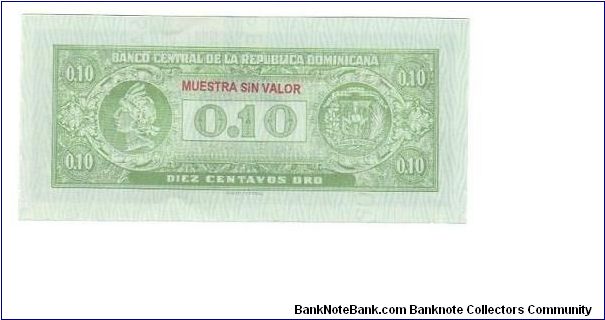 Banknote from Dominican Republic year 1961