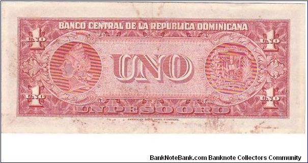 Banknote from Dominican Republic year 1962