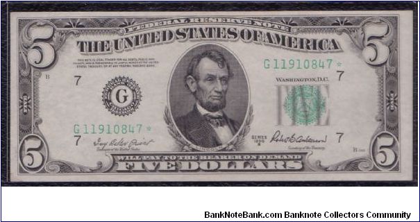 1950 B $10 CHICAGO FRN

**STAR NOTE** Banknote