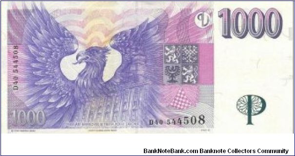 Banknote from Czech Republic year 1996