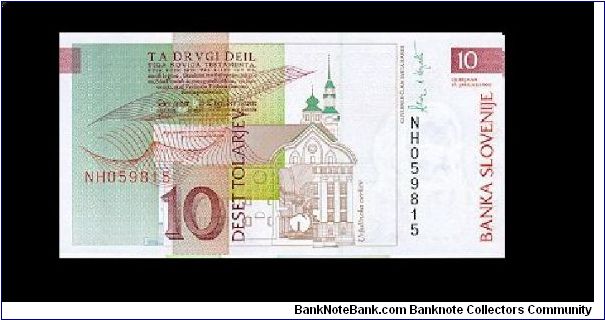 Banknote from Slovenia year 1992