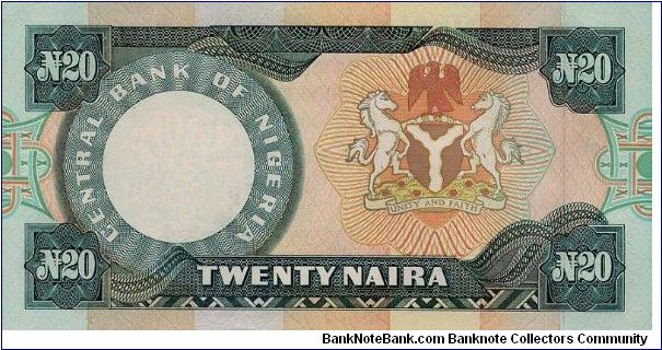 Banknote from Nigeria year 1984