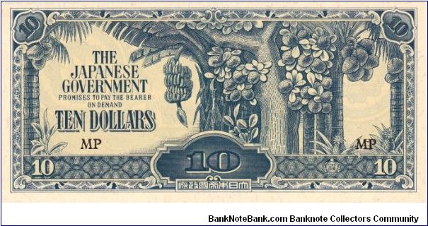 JIM Note: Malaya 10 Dollars Banknote