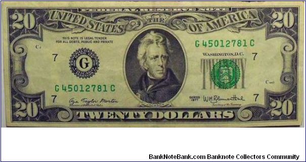 Twenty Dollars Banknote