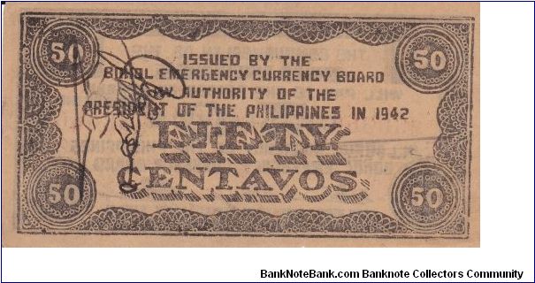 Banknote from Philippines year 1942