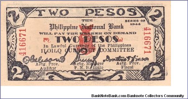 Emergency & Guerrilla Currency

Iloilo: 2 Pesos (Emergency note issue) Banknote