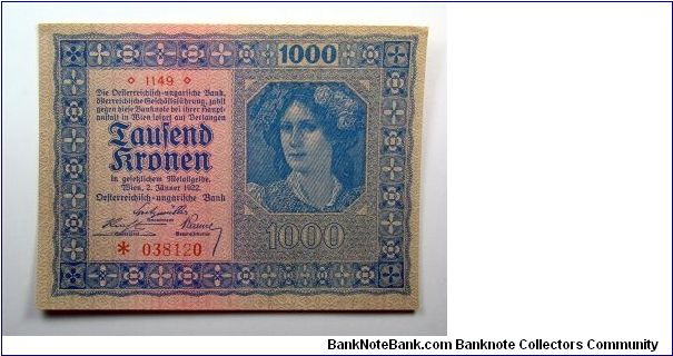 1000 Kronen Banknote