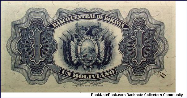 Banknote from Bolivia year 1958