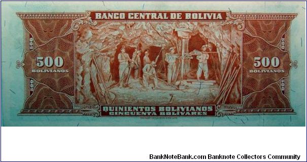 Banknote from Bolivia year 1945