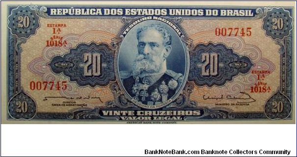 20 Cruzeiros Banknote