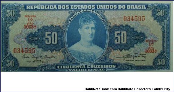 50 Cruzeiros Banknote