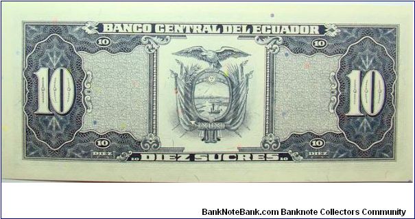 Banknote from Ecuador year 1988