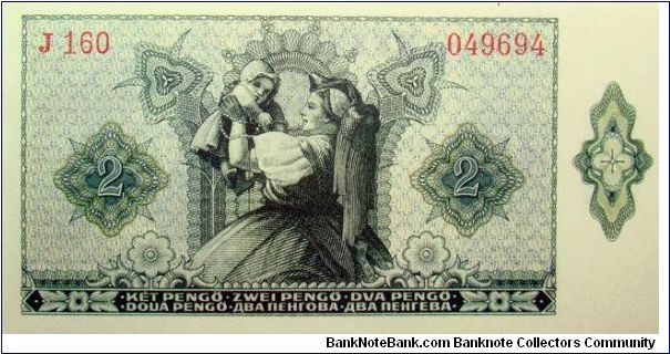 Banknote from Hungary year 1940